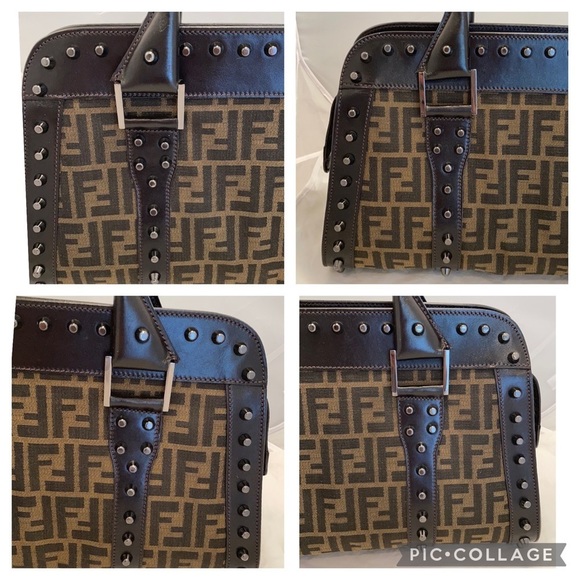 𝅺sale Fendi Studded Satchel - Picture 8 of 15